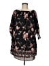 rue21 100% Polyester Print Black Casual Dress Size M - photo 1