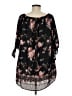 rue21 100% Polyester Print Black Casual Dress Size M - photo 2