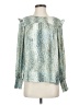 Cooper & Ella 100% Polyester Teal Long Sleeve Blouse Size Sm (1) - photo 1