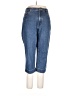 Eddie Bauer 100% Cotton Color Block Blue Jeans Size 12 Petite - photo 1
