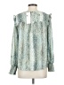 Cooper & Ella 100% Polyester Teal Long Sleeve Blouse Size Sm (1) - photo 2