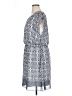 Tacera 100% Polyester Print Blue Casual Dress Size 1X - photo 5