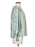 Cooper & Ella 100% Polyester Teal Long Sleeve Blouse Size Sm (1) - photo 4