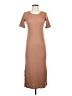 Uniqlo Solid Tan Casual Dress Size S - photo 1