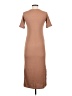 Uniqlo Solid Tan Casual Dress Size S - photo 2