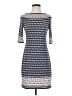 Max Studio Print Blue Casual Dress Size XS - photo 1