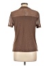 Agenda Metallic Brown Short Sleeve Top Size L - photo 2