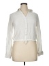 Style Envy 100% Rayon Ivory Long Sleeve Button-Down Shirt Size XL - photo 1