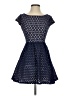 B. Darlin 100% Polyester Argyle Blue Cocktail Dress Size 1 - 2 - photo 1