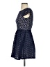 B. Darlin 100% Polyester Argyle Blue Cocktail Dress Size 1 - 2 - photo 5