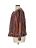 Indigo Moon 100% Silk Print Brown Jacket Size XL - photo 5