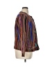Indigo Moon 100% Silk Print Brown Jacket Size XL - photo 4