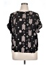 Maurices 100% Polyester Black Short Sleeve Blouse Size XL - photo 1