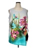 Worthington 100% Polyester Gray Sleeveless Blouse Size 1X - photo 1