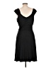 Venus Solid Black Cocktail Dress Size L - photo 2