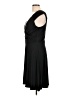 Venus Solid Black Cocktail Dress Size L - photo 5