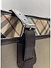 Burberry 100% Canvas Plaid Gray Tan Laptop Bag One size - photo 8