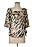 Tramp 100% Polyester Ivory 3/4 Sleeve Blouse Size L - photo 1