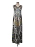 Cato Graphic Silver Casual Dress Size M - photo 1