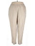 Studio Works Solid Tan Casual Pants Size 3X - photo 1