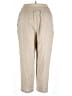 Studio Works Solid Tan Casual Pants Size 3X - photo 2