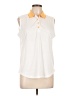 Greg Norman 100% Polyester White Sleeveless Blouse Size L - photo 1