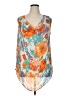 Ashley Stewart 100% Polyester Orange Sleeveless Blouse Size 16 Plus - photo 1