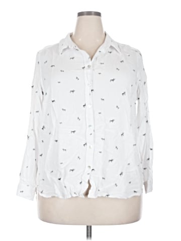 Jane and Delancey 3/4 Sleeve Button-Down Shirt (view 1)