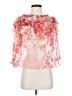 Zara 100% Polyester Pink Red 3/4 Sleeve Blouse Size S - photo 1