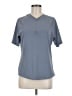 Athleta Gray Short Sleeve Henley Size M - photo 1