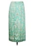 J.Crew Collection 100% Polyester Paisley Green Formal Skirt Size 2 - photo 2