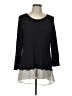 New Directions Black 3/4 Sleeve Top Size L - photo 1