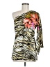 Cache Animal Print Gold Cocktail Dress Size M - photo 1