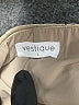 Vestique Solid Tan Formal Skirt Size L - photo 3