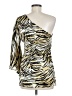 Cache Animal Print Gold Cocktail Dress Size M - photo 2