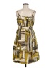 Halogen Print Yellow Cocktail Dress Size 8 Petite - photo 1