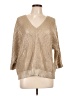 Chico's Tan 3/4 Sleeve Top Size Lg (2) - photo 1