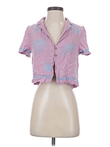 American Eagle Outfitters Short Sleeve Blouse (view 1)