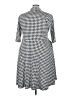 Karina Houndstooth Gray Casual Dress Size 3X - photo 2