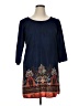rue21 100% Polyester Paisley Blue Casual Dress Size XL - photo 1