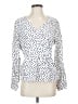 Boden 100% Viscose Polka Dots White Long Sleeve Blouse Size 10R - photo 1