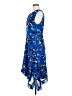CAbi 100% Polyester Print Blue Cocktail Dress Size M - photo 5