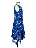 CAbi 100% Polyester Print Blue Cocktail Dress Size M - photo 4
