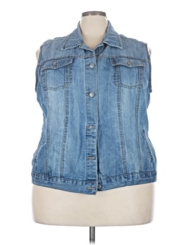 Roz & Ali Denim Vest (view 1)