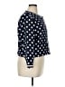 J.Crew 100% Cotton Polka Dots Blue Jacket Size 16 - photo 4