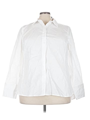 Lane Bryant Long Sleeve Button-Down Shirt (view 1)