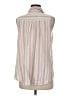 Splendid Stripes Pink Sleeveless Button-Down Shirt Size M - photo 2