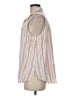 Splendid Stripes Pink Sleeveless Button-Down Shirt Size M - photo 5