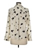 Who What Wear 100% Polyester Print Ivory Long Sleeve Blouse Size M - photo 2