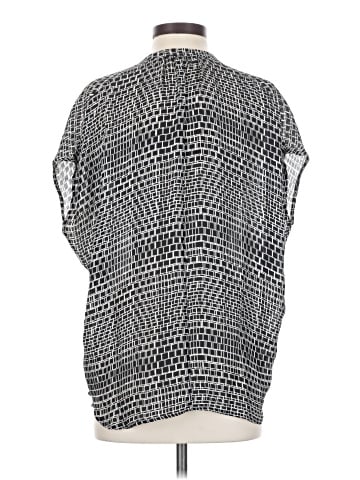 Vince. Short Sleeve Silk Top (view 2)